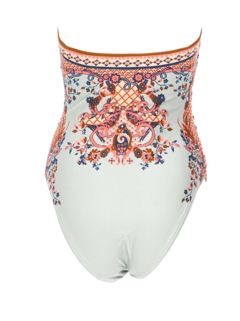Zimmermann Aster Strapless Cut-Out One-Piece Swimsuit