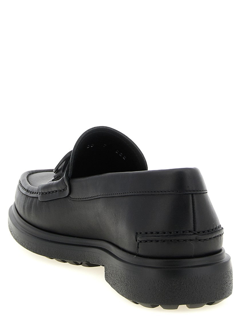 Ferragamo 'Tobias' Smooth Leather Gancini Loafers