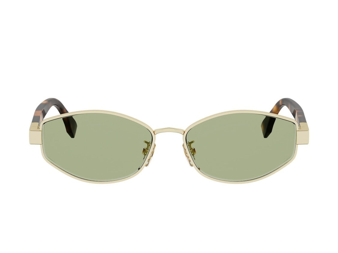 Fendi Gold Fe40216u Irregular Geometric Sunglasses