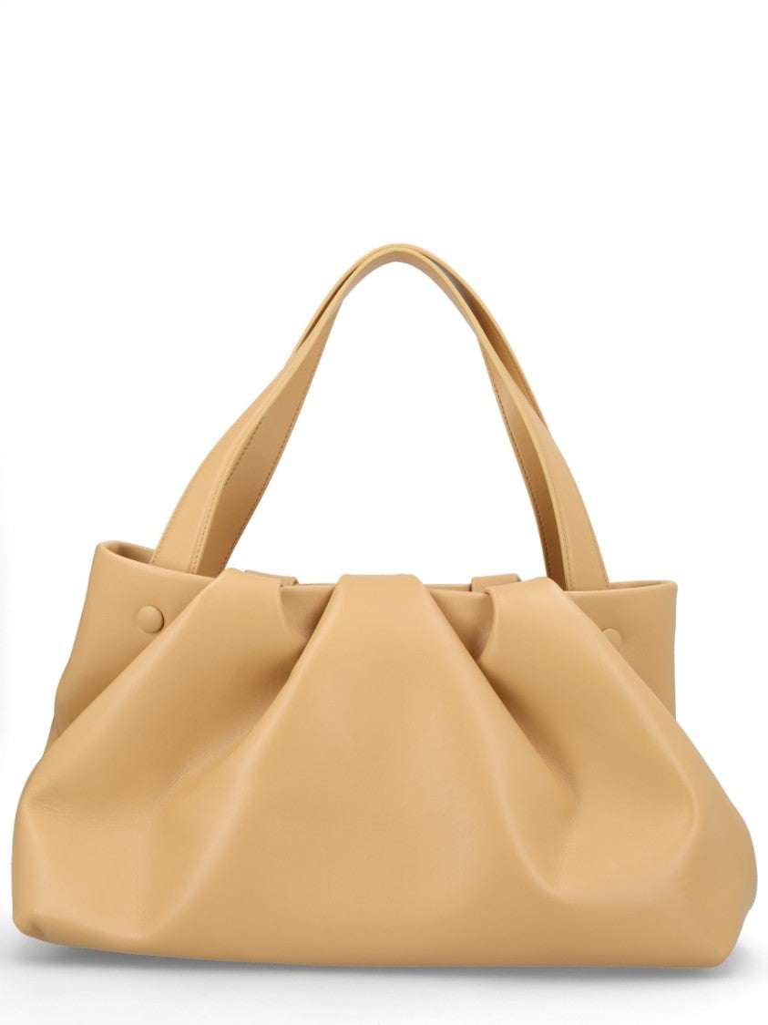 Themoirè Neutrals Athena Spacious Gathered Ruched Handbag