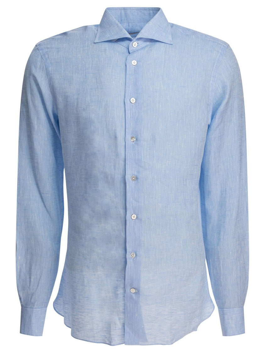 Borriello Light Blue Linen Shirt