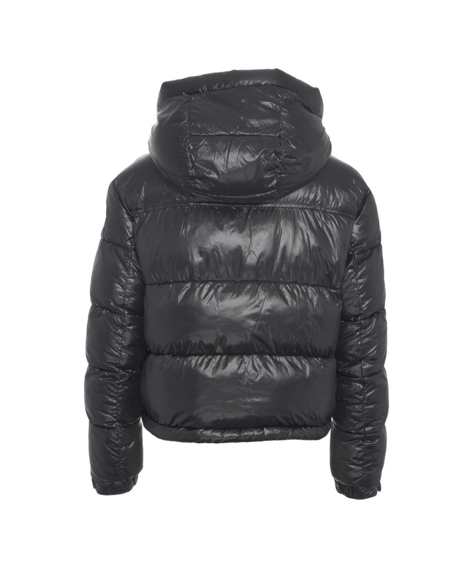 Blauer Quilted Down Jacket With Integrated Hood And Padded Texture