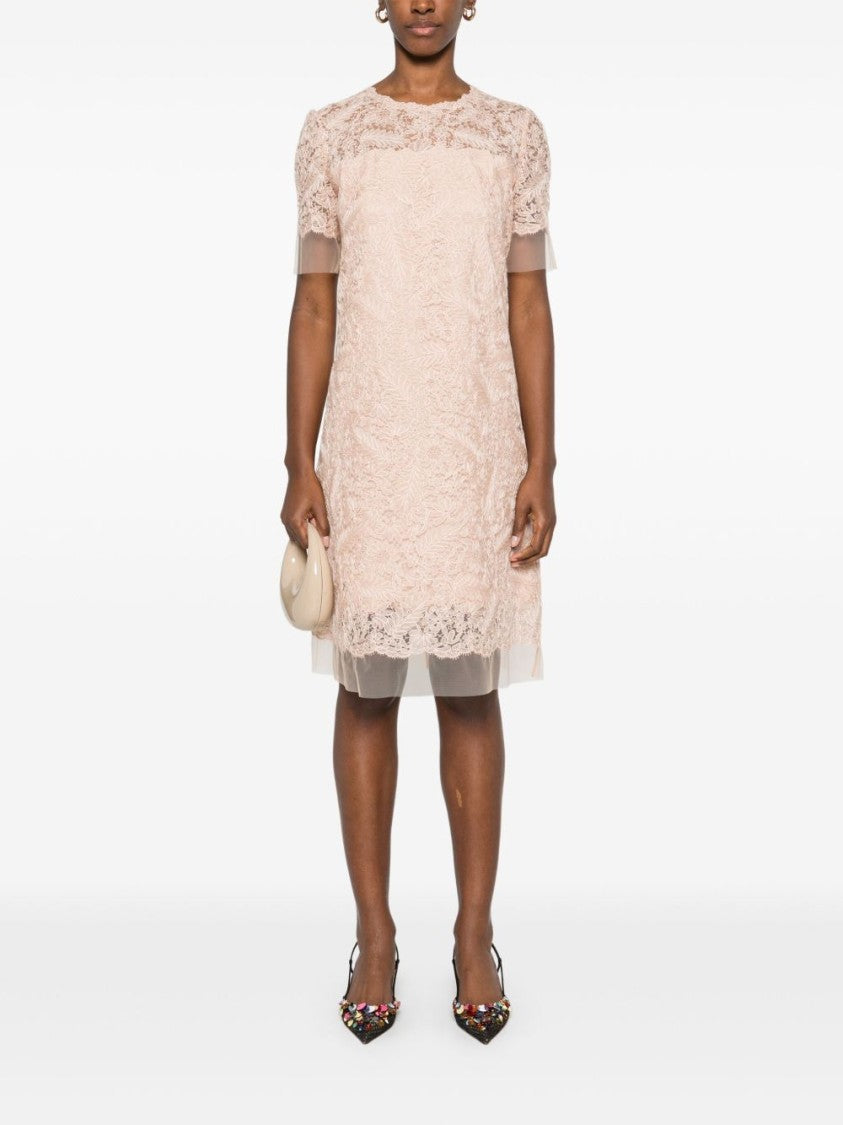 Ermanno Scervino Lace Overlay Evening Dress
