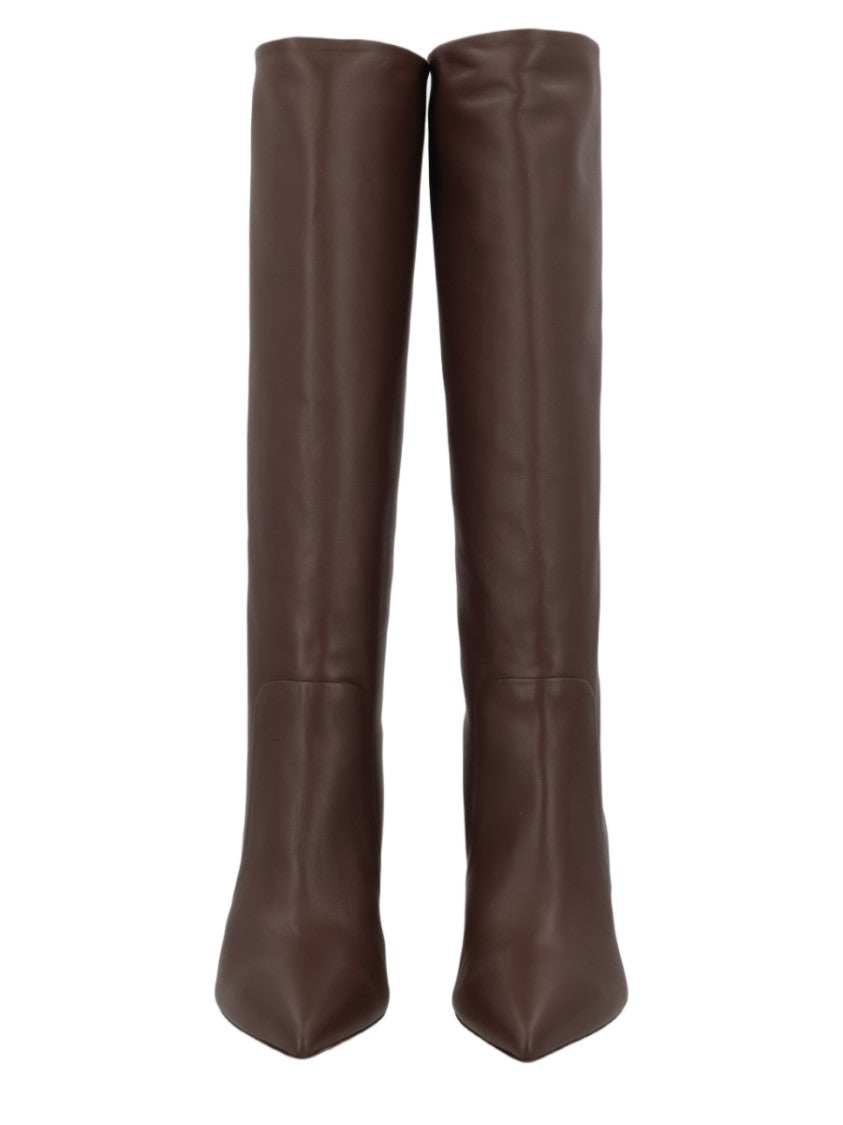 Paris Texas Anja 70 Knee-High Block Heel Leather Boots