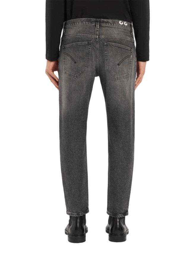 Dondup Vintage Black Wash Carrot Fit Jeans