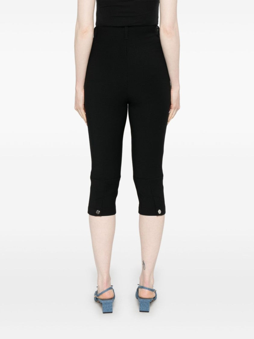 Jacquemus Tailored Black Trousers With Cropped Length
