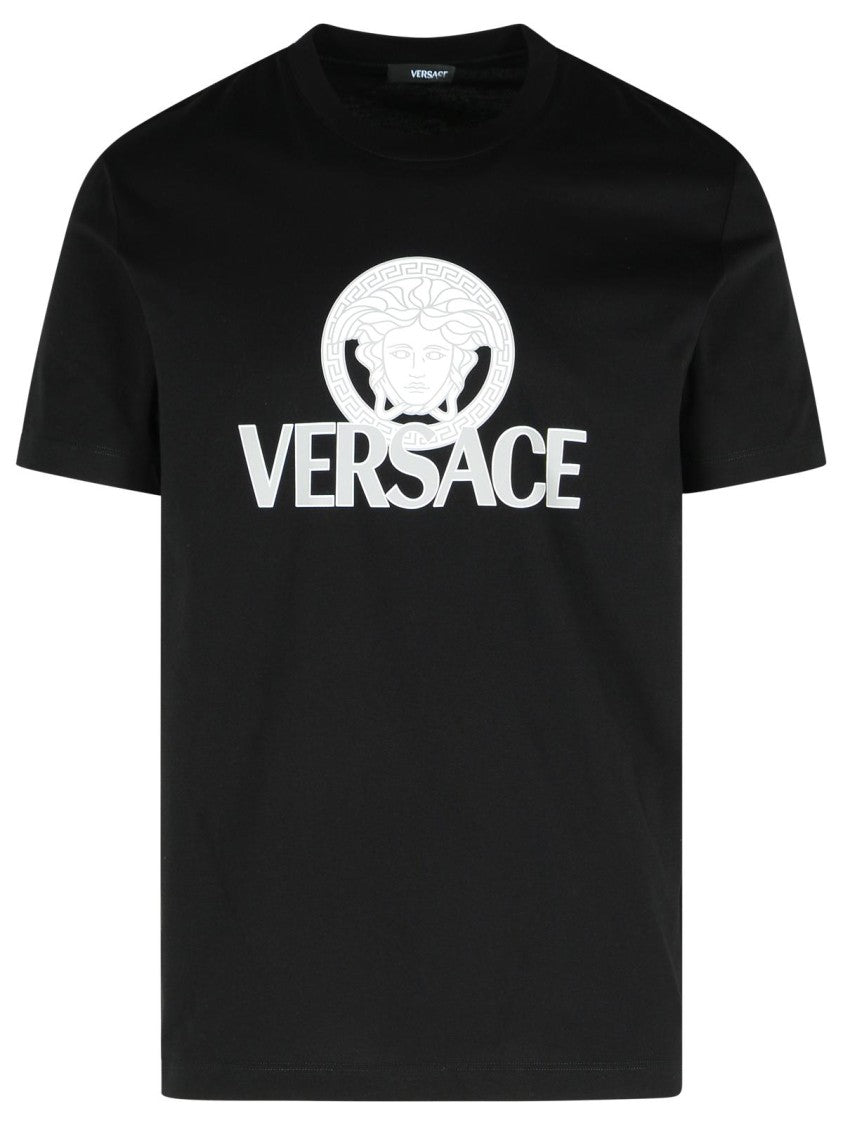 Versace Black Cotton T-Shirt