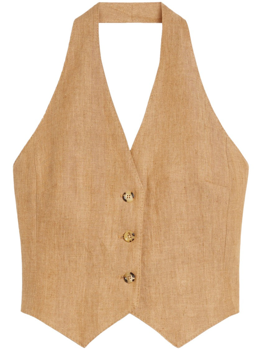 Max Mara Batavia Cotton-Linen Vest