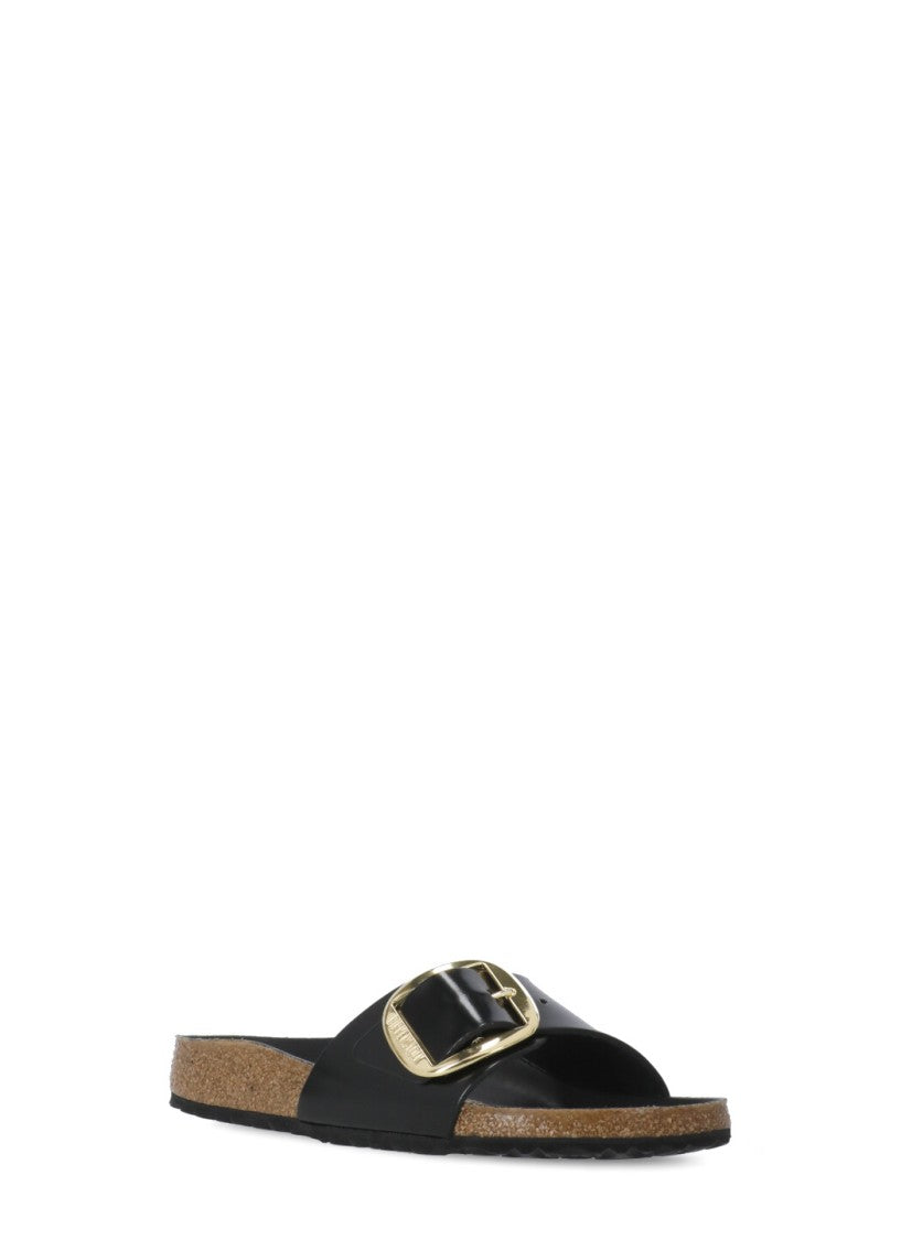 Birkenstock Brown Madrid Big Buckle Leather Sandals