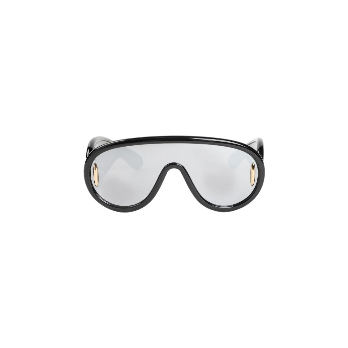 Loewe Black Acetate Wave Mask Sunglasses