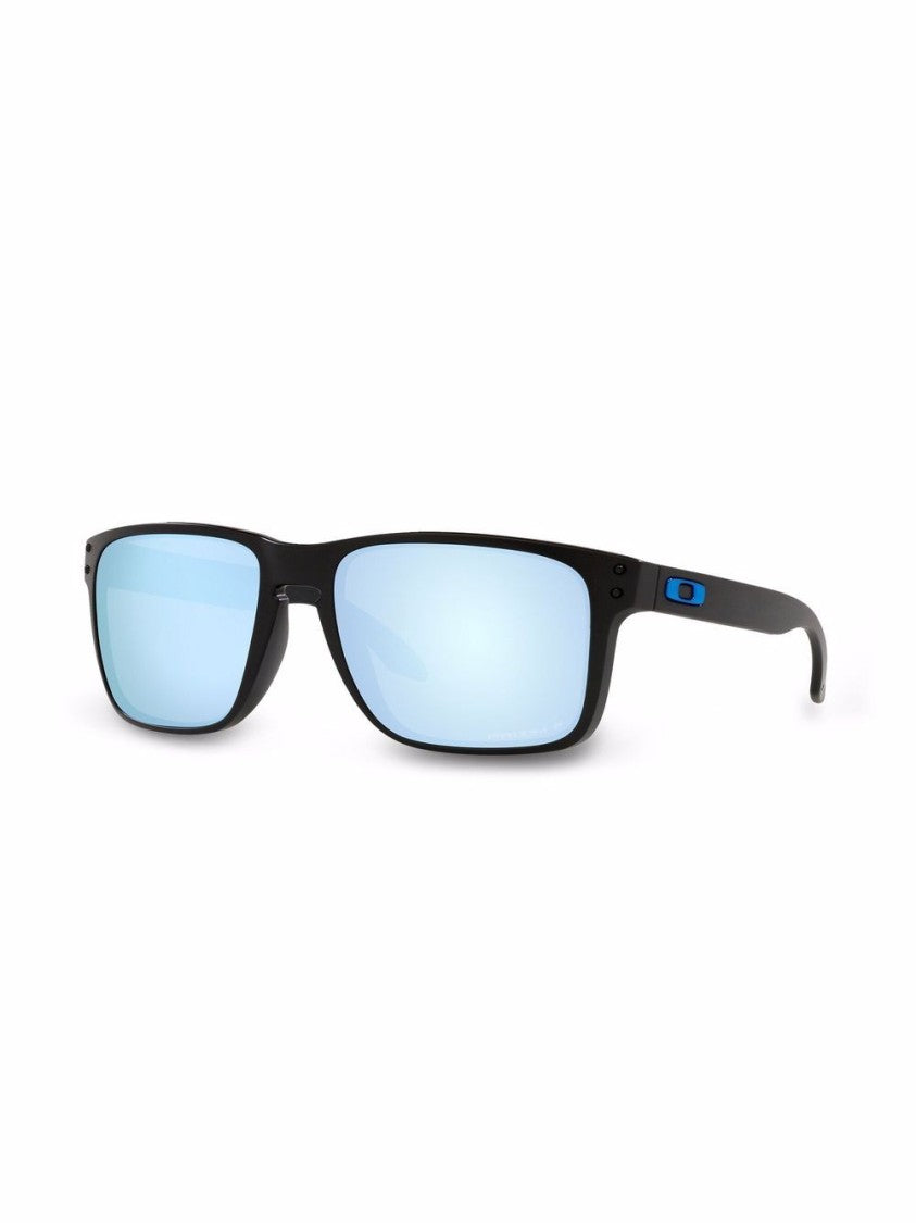 Oakley Black Rectangular Light Blue Sunglasses