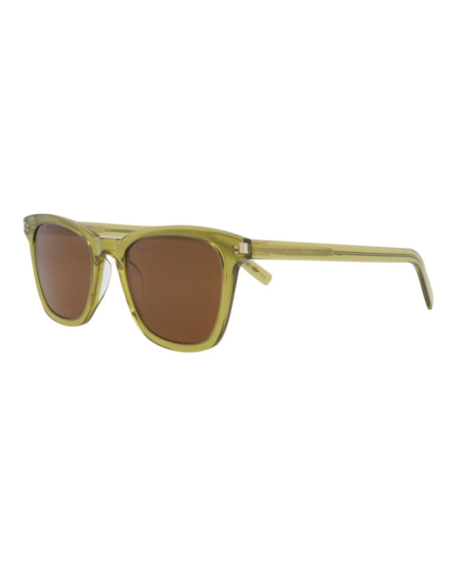 Saint Laurent Square-Frame Recycled Acetate Sunglasses