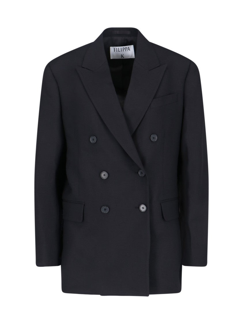 Filippa K “Dani” Double-Breasted Blazer – Black