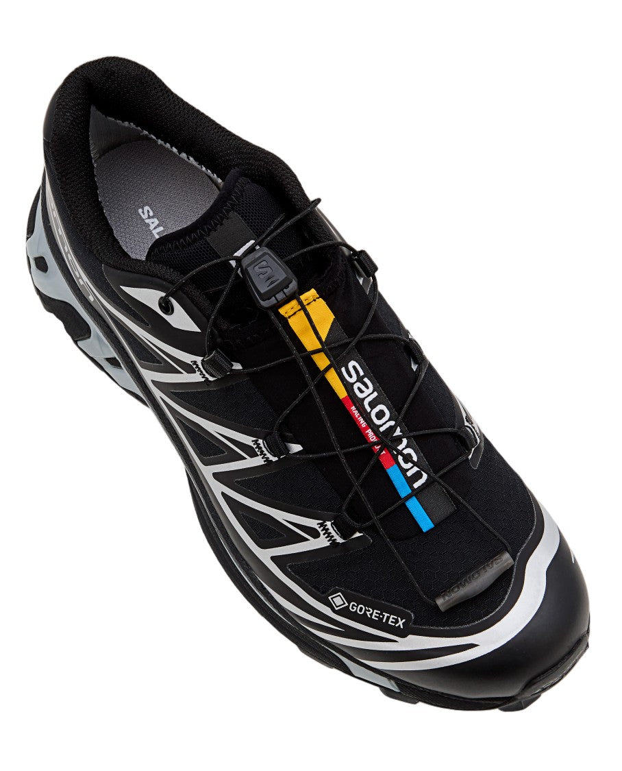 Salomon Black Xt-6 Gtx Textile Sneakers