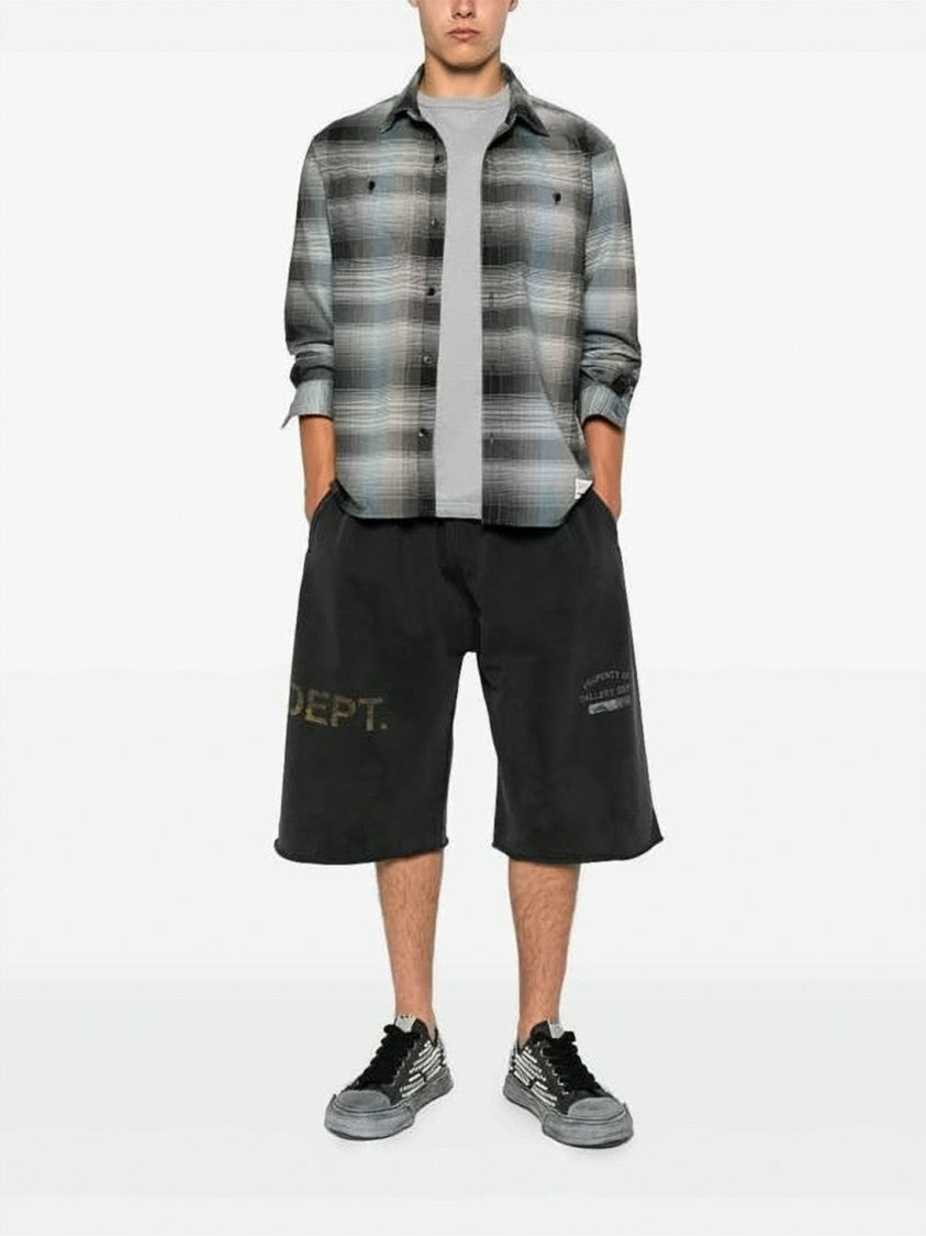 Gallery Dept. Relaxed Fit Washed Black Jogger Shorts