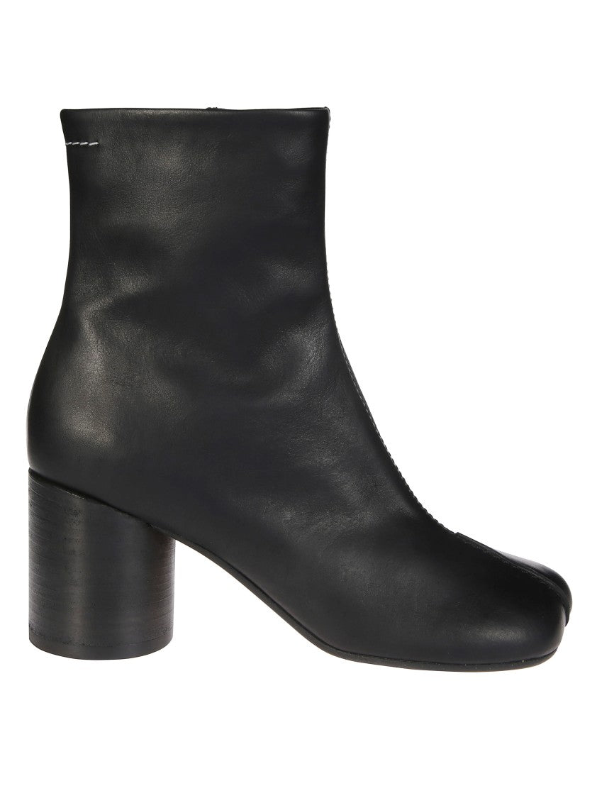 Mm6 By Maison Margiela Mid-Height Block Heel Ankle Boots