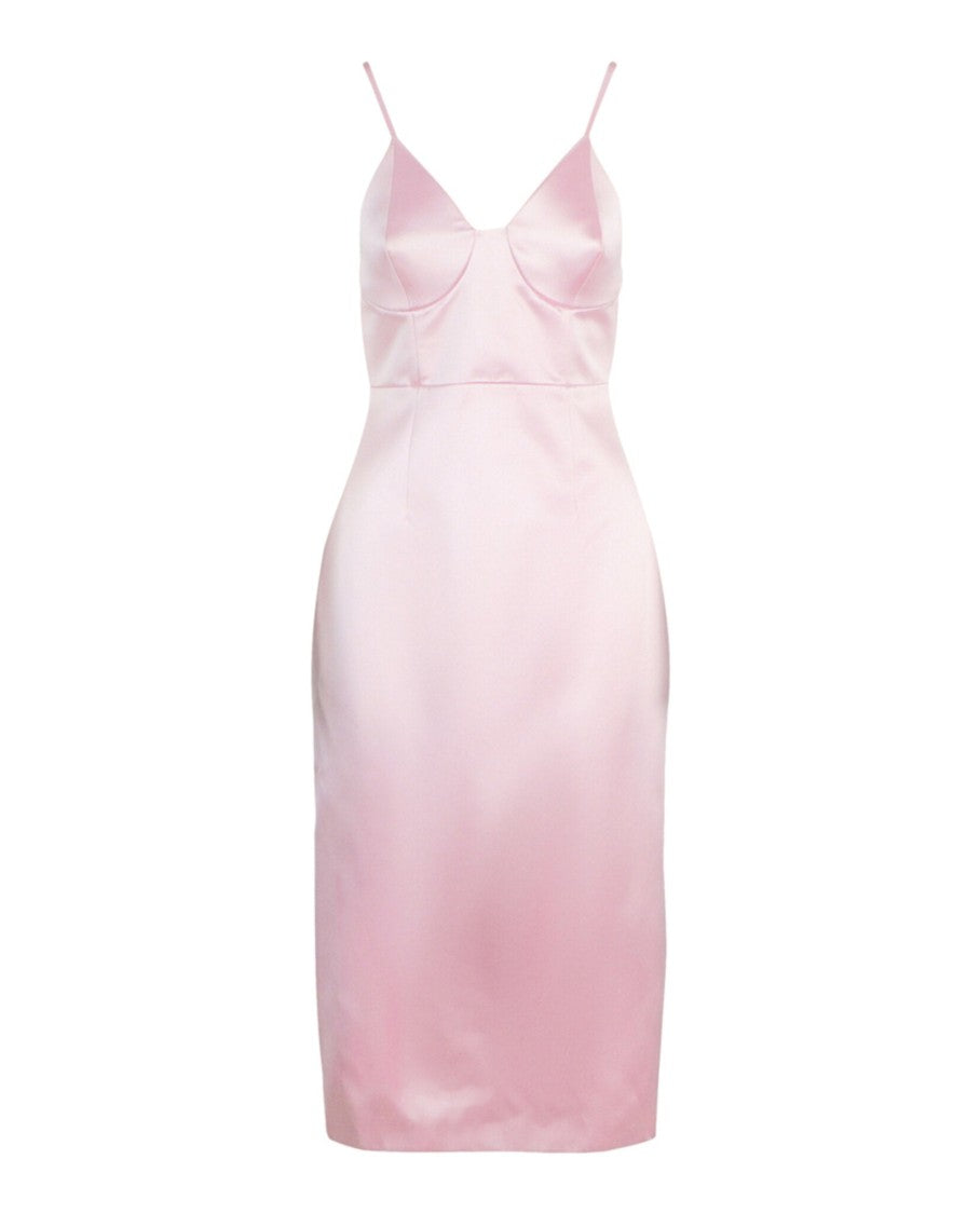 Gucci Silk Duchesse Midi Sleeveless Dress