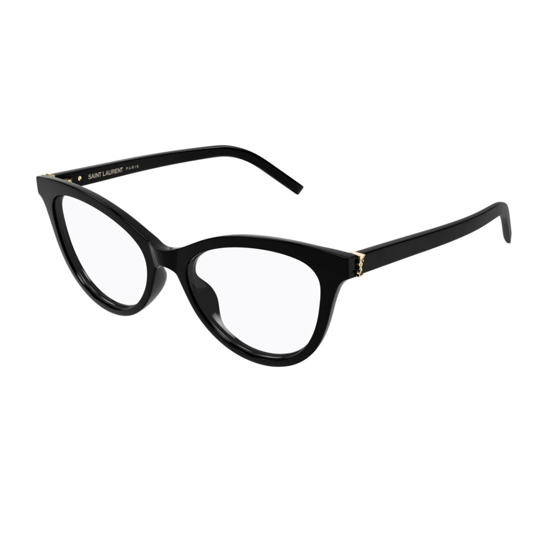 Saint Laurent Transparent Black Sl M164 Acetate Square Eyeglasses