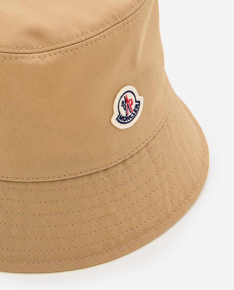 Moncler Wide-Brimmed Bucket Hat With Logo Detail