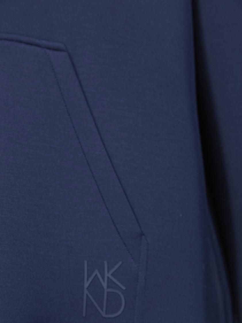 Max Mara Blue Radura Half Zip Scuba Hoodie