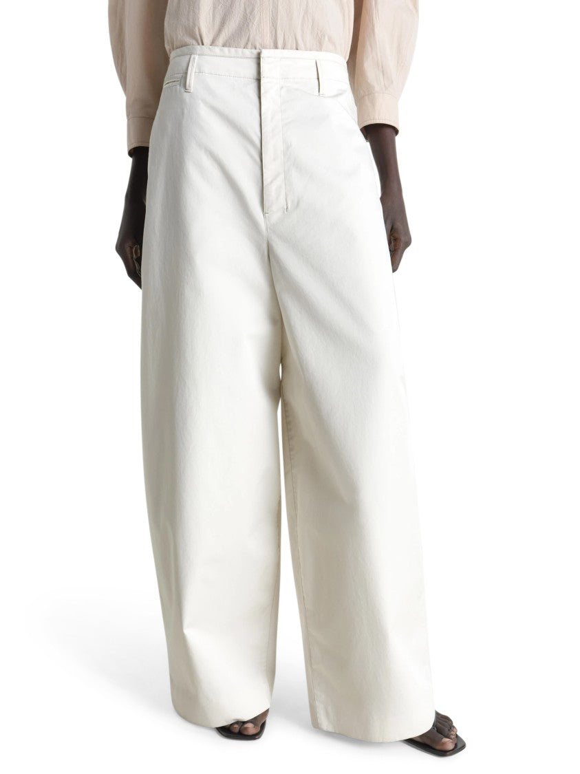 Lemaire Wide-Leg Chino Trousers With High Waist