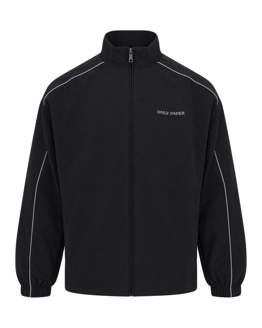 Daily Paper Black Nylon Profilato Technical Zip Sweatshirt
