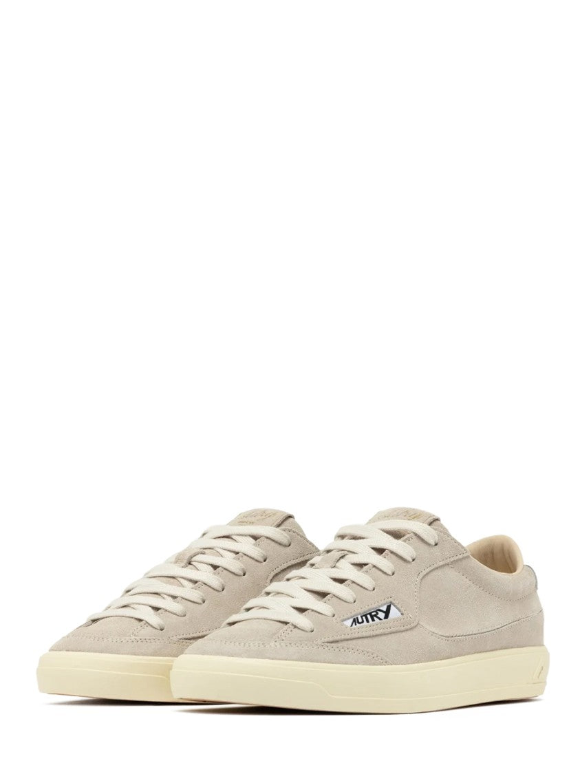 Autry Low-Top Suede Cow Leather Sneakers With Padded Accent