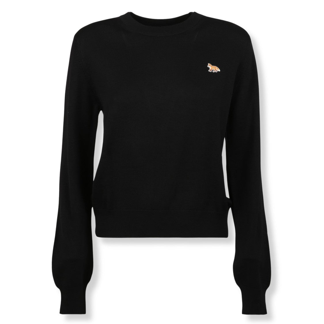 Maison Kitsuné Merino Wool Jumper With Iconic Fox Emblem