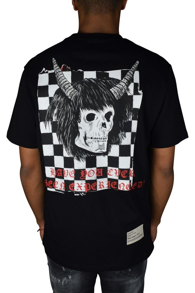 Amiri Graphic Print Black Crew Neck T-Shirt