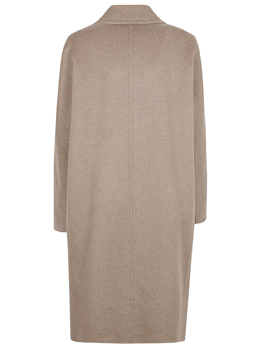 Max Mara Mid-Thigh Cashmere Coat With Classic Lapel