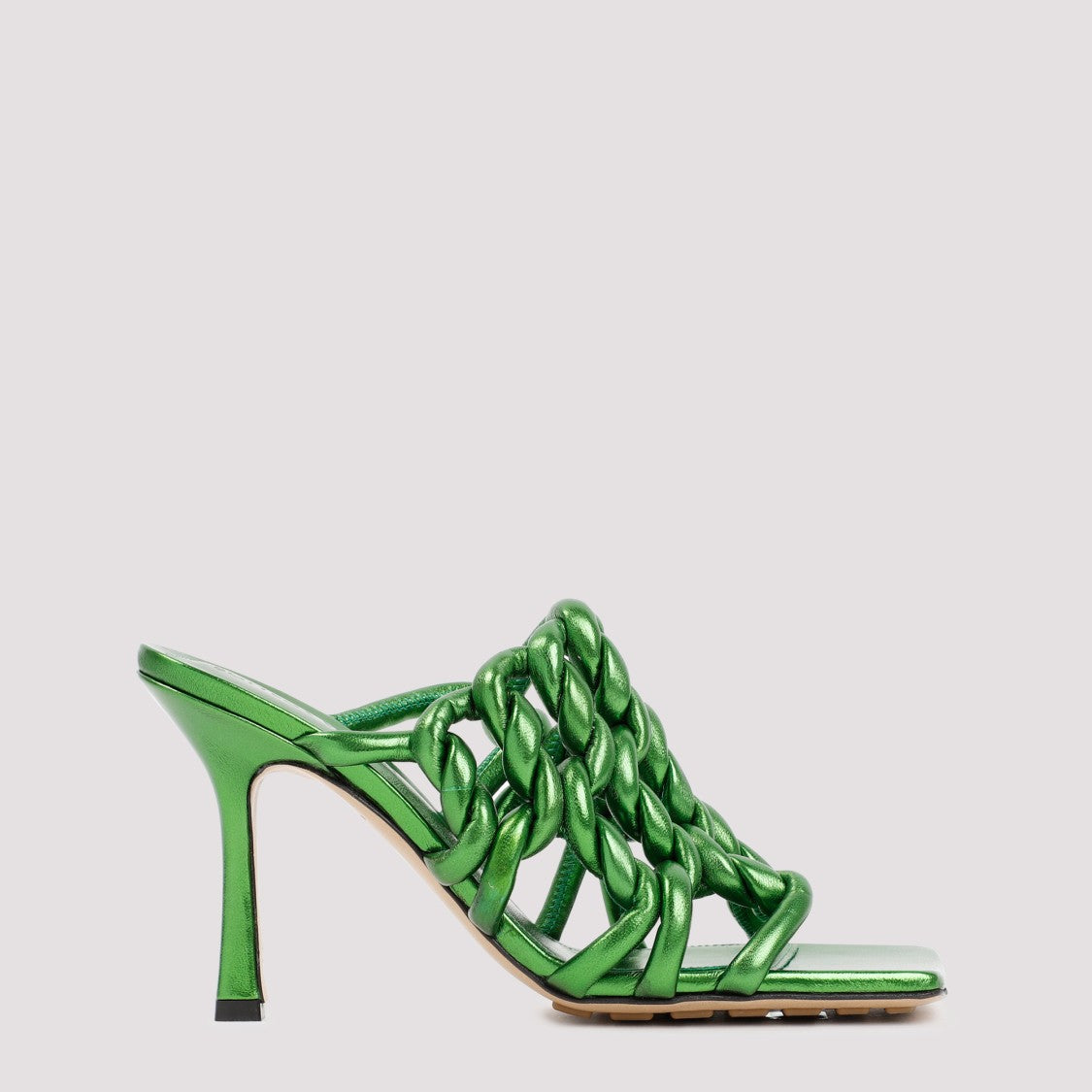 Bottega Veneta Green Stretch Mules