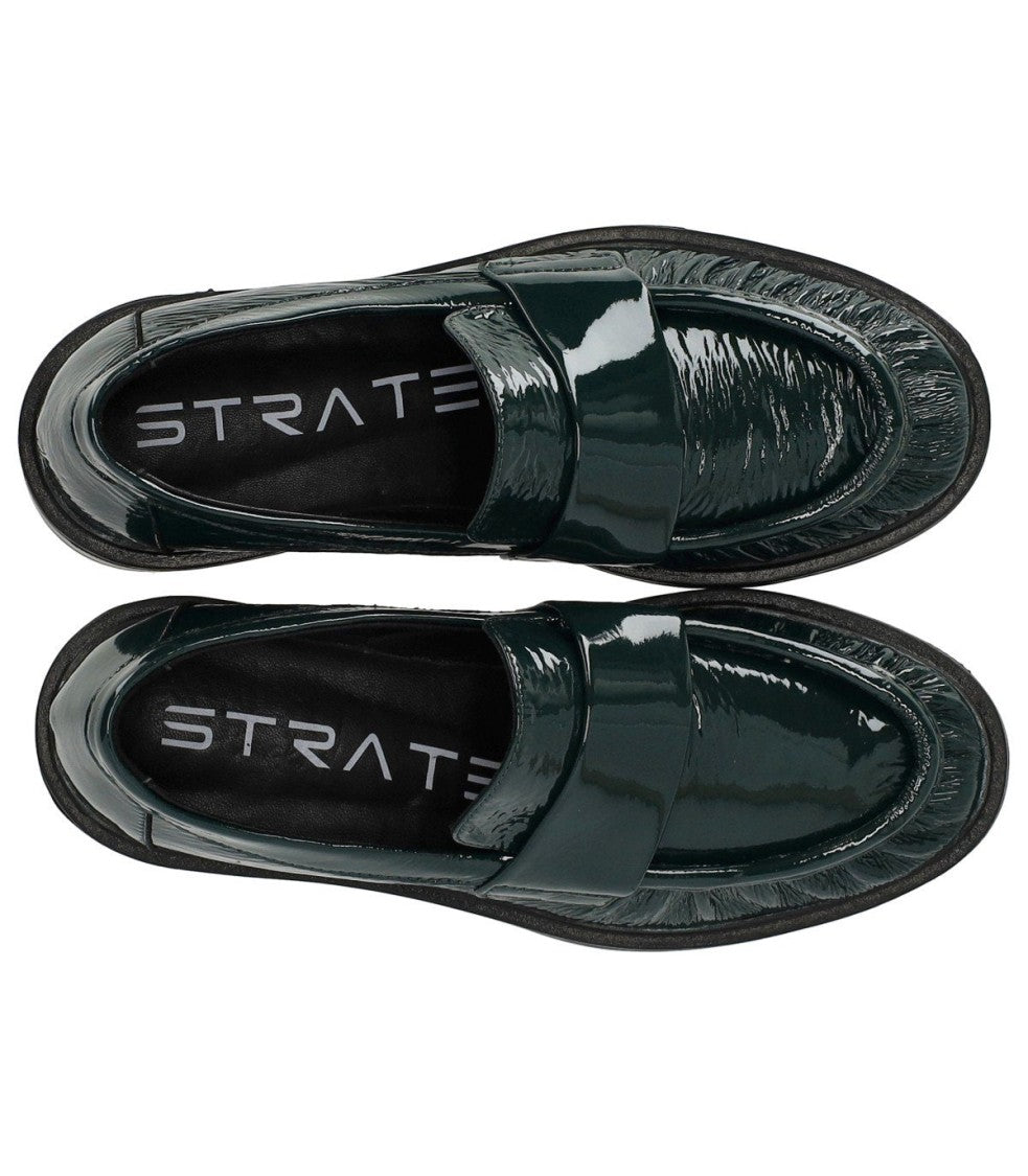 Strategia Green Patent Leather Loafer