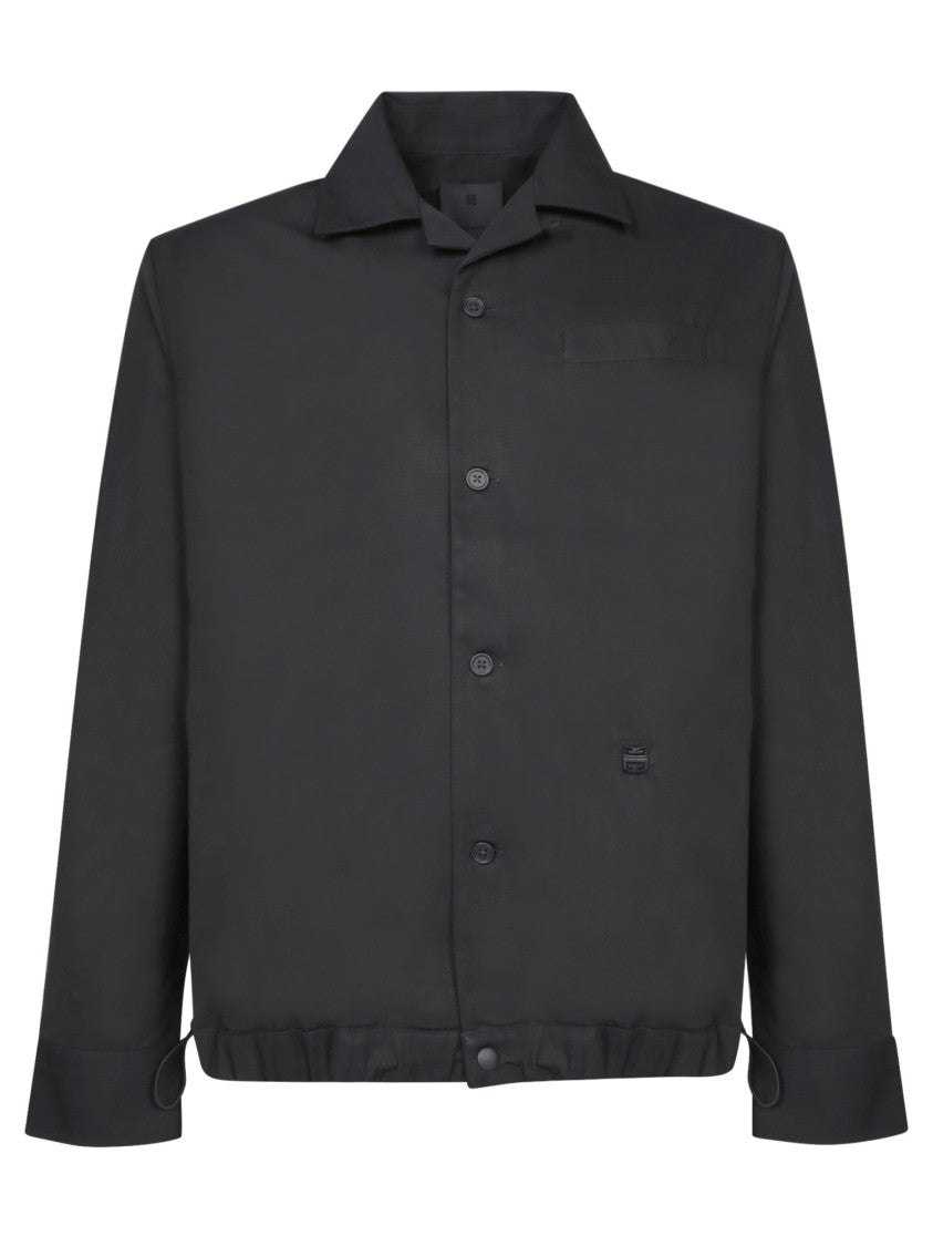 Givenchy Black Long-Sleeved Cotton Shirts