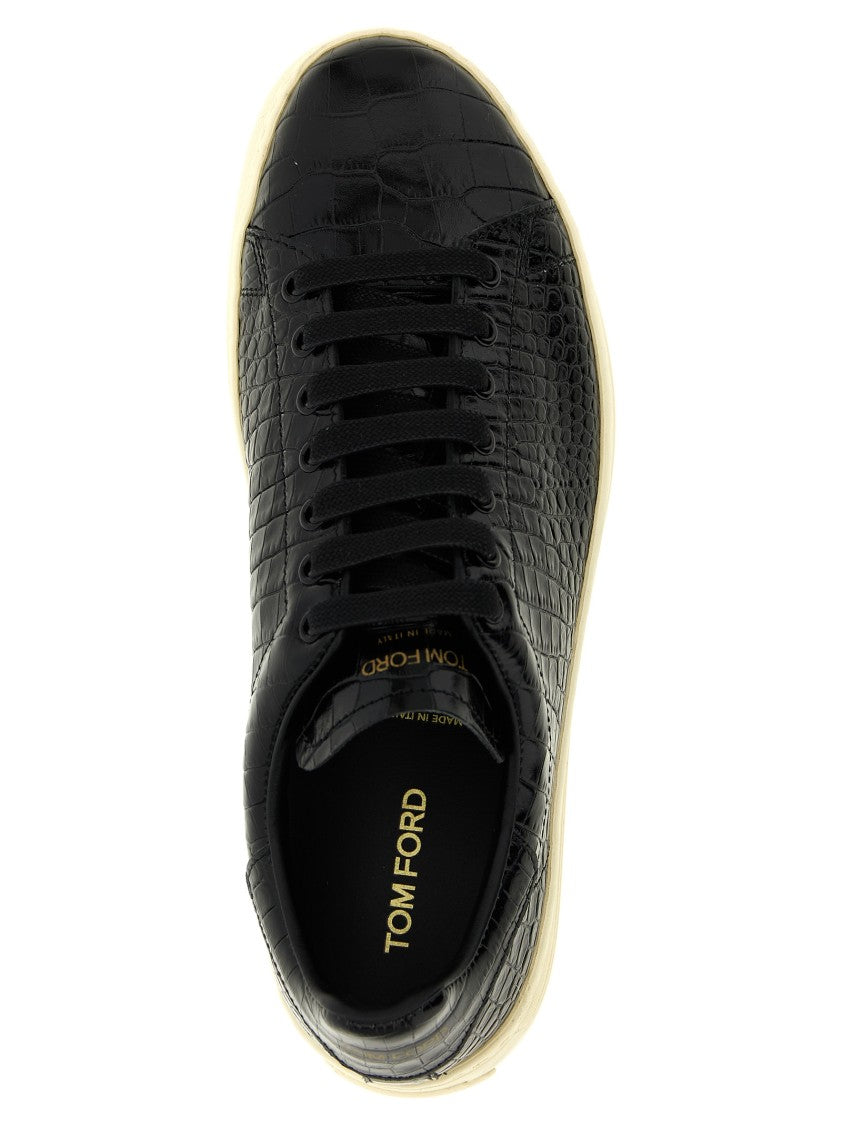Tom Ford Crocodile Print Sneakers
