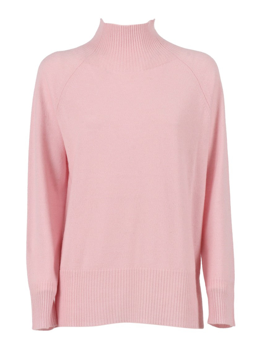 Kangra Cashmere High Collar Raglan Sleeve Sweater