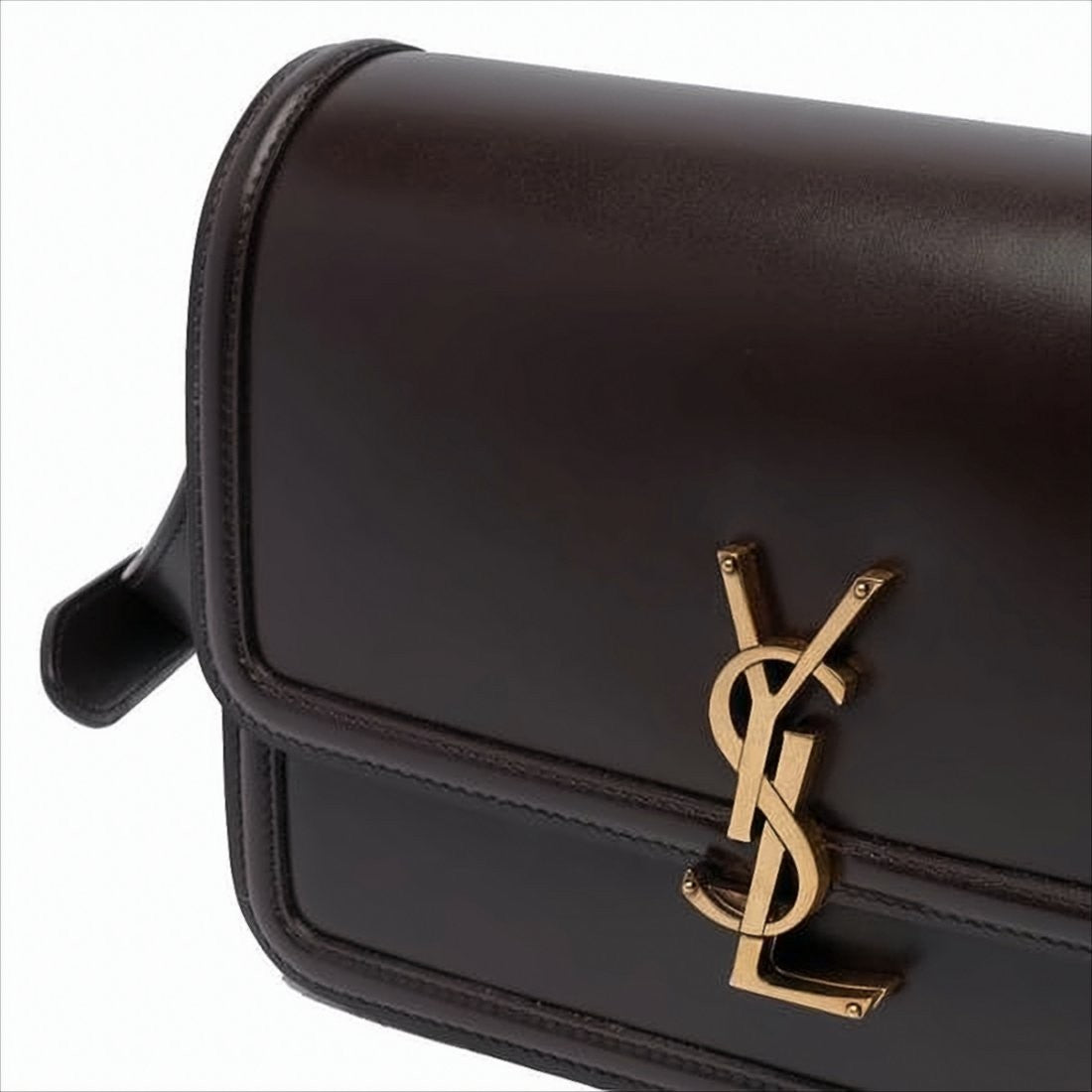 Saint Laurent Rectangular Calf Leather Shoulder Bag