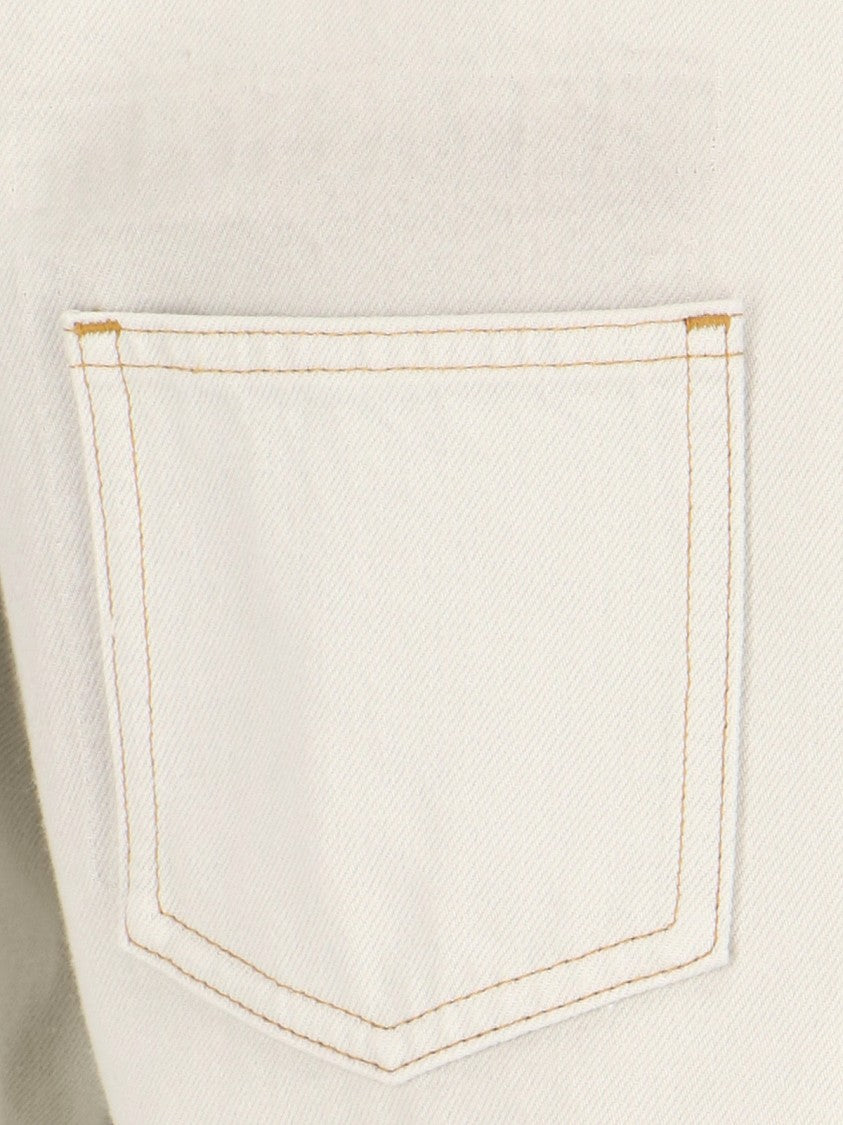 Maison Margiela Cream Cotton Denim Shirt