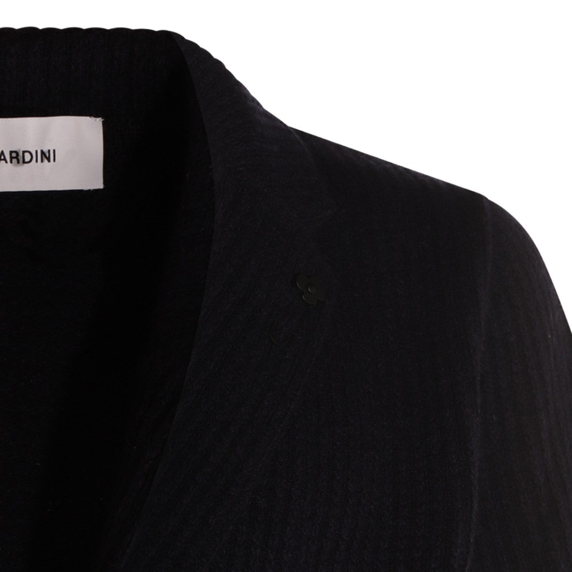 Lardini Tailored Black Blazer With Notch Lapel