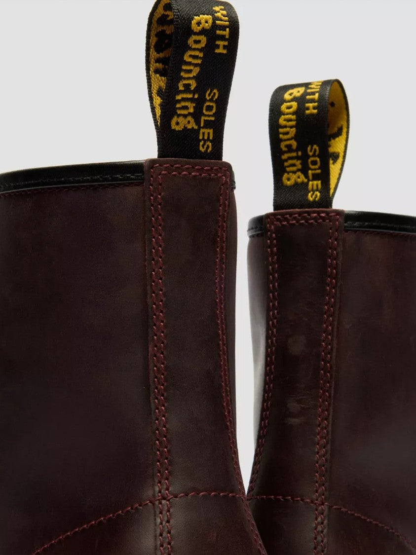Dr. Martens 1460 Ankle-High Smooth Matte Leather Boots