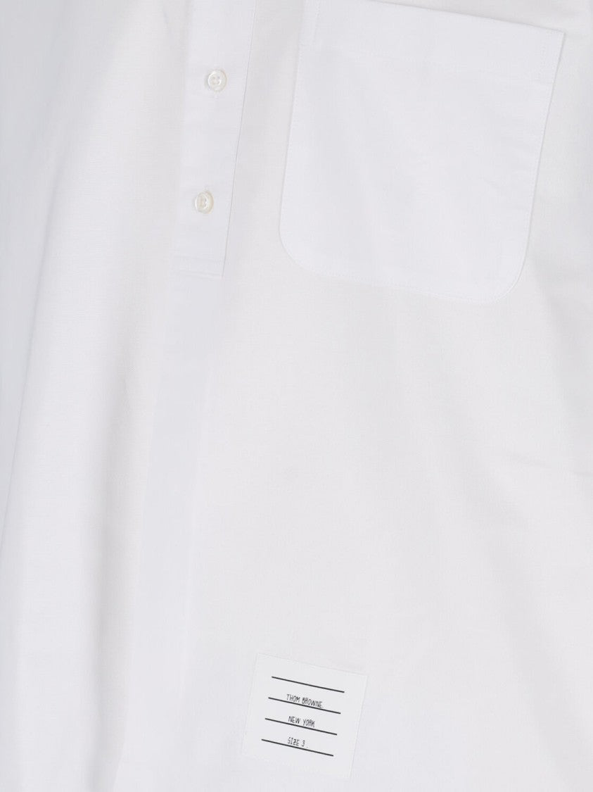 Thom Browne White 4-Bar Oxford Shirt