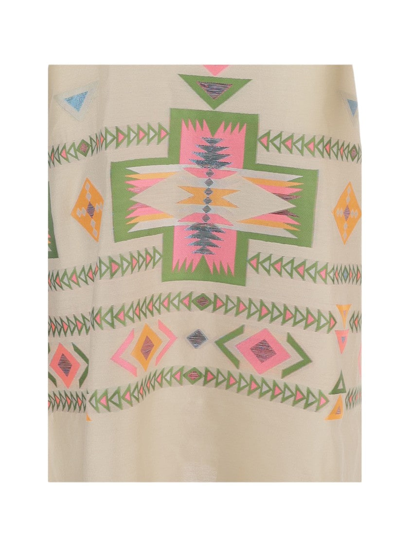 Nema Maxi Dress With Geometric Pattern