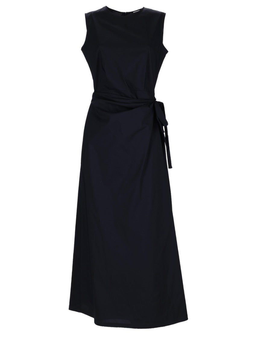 Aspesi Sleeveless Refined Round Neck Midi Dress