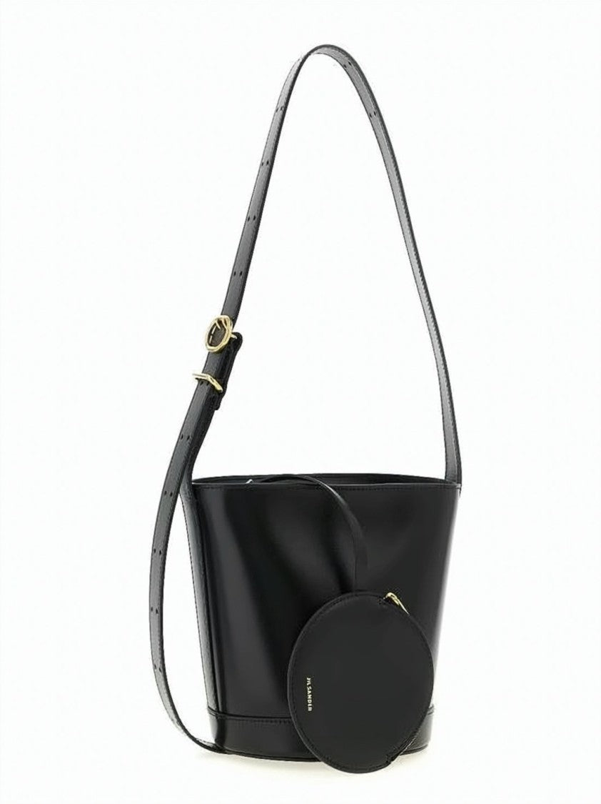 Jil Sander Bucket Shoulder Bag With Gold-Tone Hardware