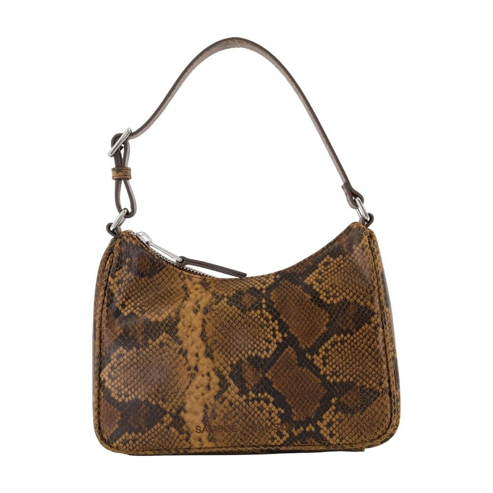Samsoe Samsoe Compact Snakeskin Pattern Shoulder Bag