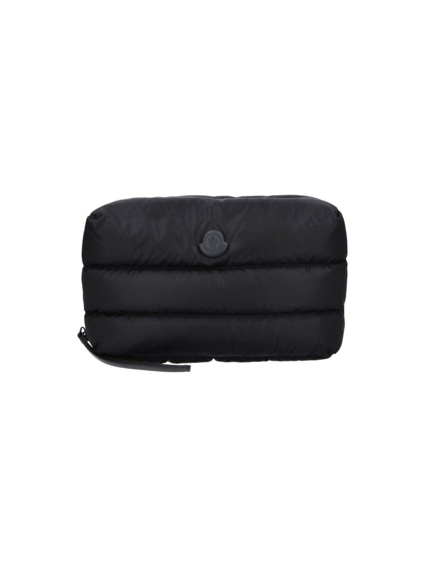 Moncler Black Caradoc Padded Quilted Pouch