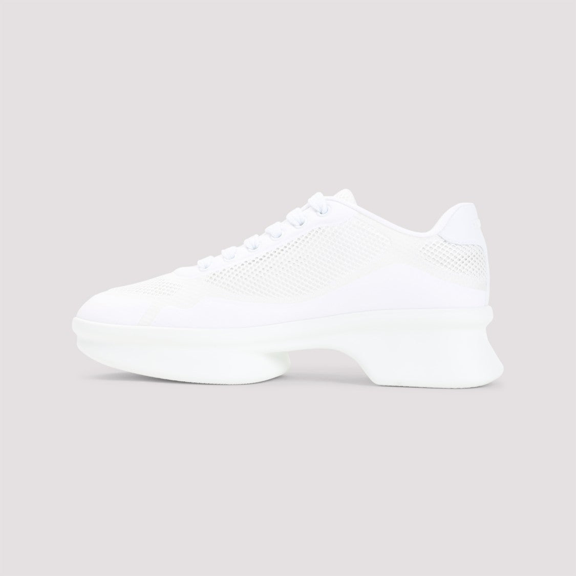 Prada Chunky Sole Sneakers With Breathable Mesh Upper