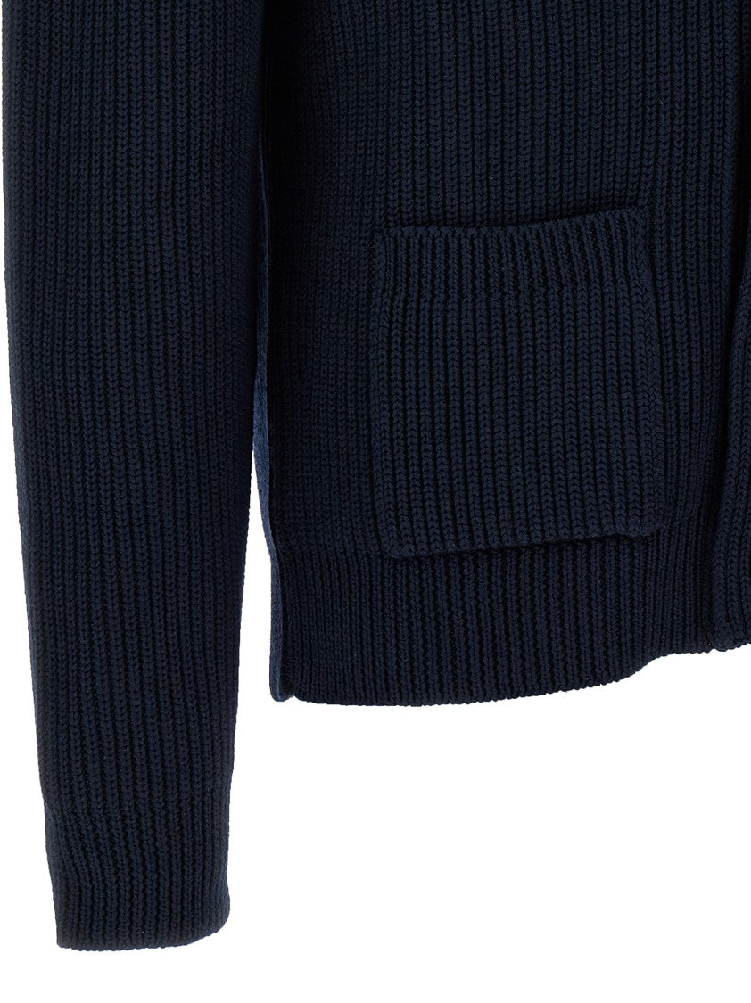 Tom Ford Textured Ribbed Silk And Wool Blend Cardigan