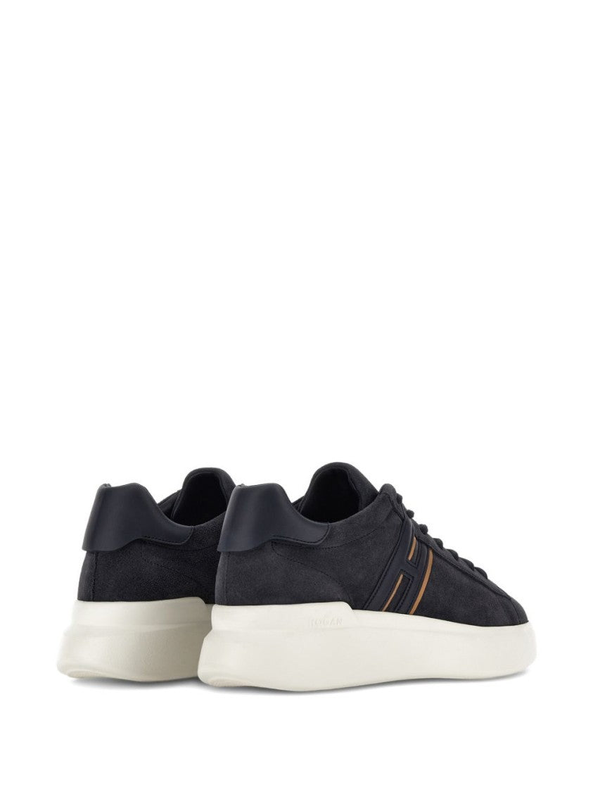 Hogan Suede H-Design Padded Sneakers