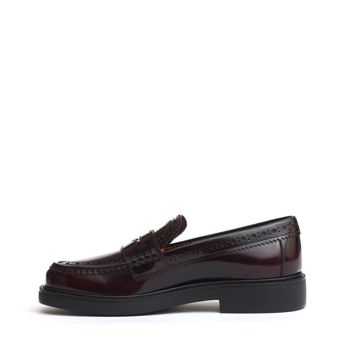 Tod's Burgundy Leather Moccasin