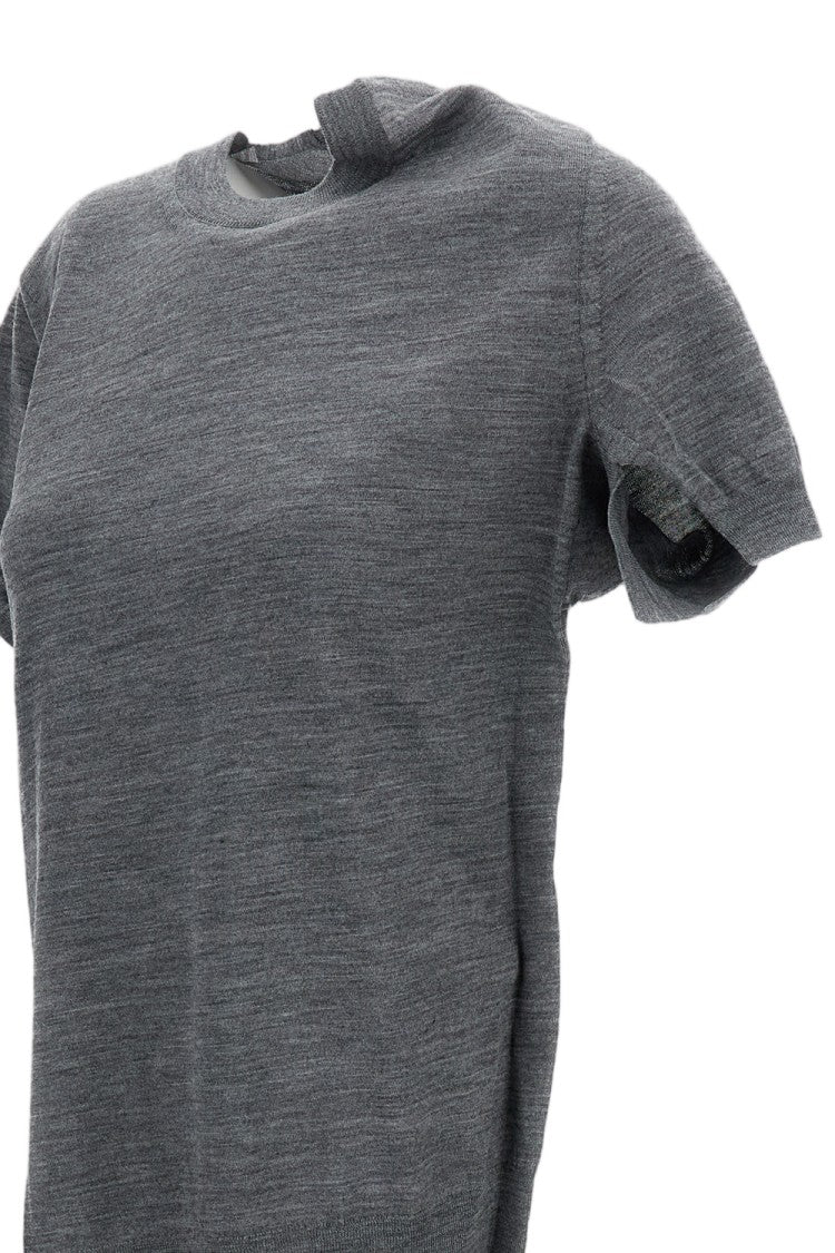 Junya Watanabe Grey Fine Wool T-Shirt